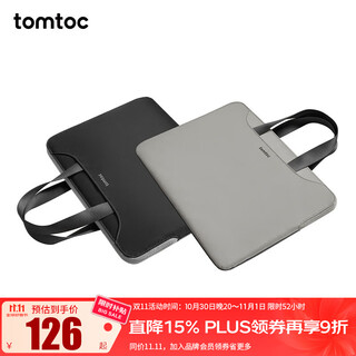 Tomtoc thin and light laptop bag 14 inches laptop sleeve lenovo xiaoxin apple macbook pro m5 black sand gray 14 inches