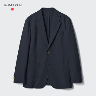 Uniqlo cooperation men's quick-drying elastic lightweight jacket/coat jacket 25 spring and summer new style 477704 69 navy blue l /175/100a