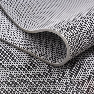 Diyin non-slip bathroom floor mat pvc door mat hollow waterproof foot mat extra thick 5mm gray 0.9m wide 1m long
