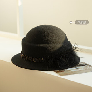 Siggi wool top hat women's autumn and winter french elegant top hat that looks slim and fashionable