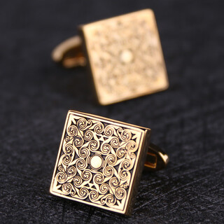 Aoyanlai chinesisches goldenes glücksverheißungsmuster herren-manschettenknöpfe hemdmanschette französischer knopf hemdmanschette herren-manschettenknöpfe geschäft goldenes glücksverheißungsmuster_manschettenknöpfe
