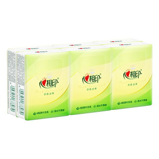 Mind act upon mind handkerchief paper tea series 4 layers 6 pieces pack facial tissue napkins portable small pack of tissues wettable 4 layers 6 pieces*3 pack