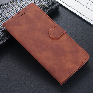 Espansonoppo a6pro mobile phone case pln110 protective cover a6pro flip-top leather case buckle magnetic card wallet holder frosted men's and women's 5g silicone all-inclusive anti-fall case dream flip leather case brown oppo a6pro