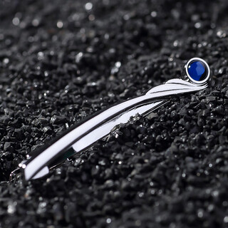 GIEVES CHARLESE天使之羽领带夹男士商务高档正装简约别针轻奢礼盒老公生日礼物 天使之羽领带夹