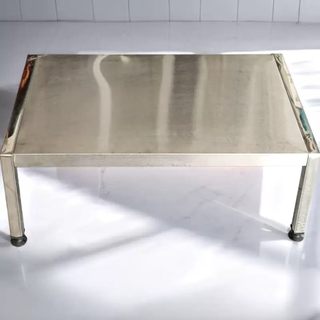 Yusenyi thickened stainless steel kitchen partition rack pad height bracket cabinet wardrobe microwave storage rack countertop layering square column height 10 inner height 8 thickened length 70 width 35