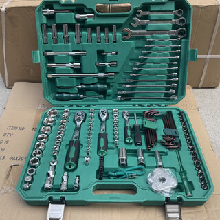 An junsheng 121-piece auto repair tool set socket wrench combination tool repair tool car repair tool car repair new upgrade - 128-piece set 72 teeth worn out and replaced with new ones