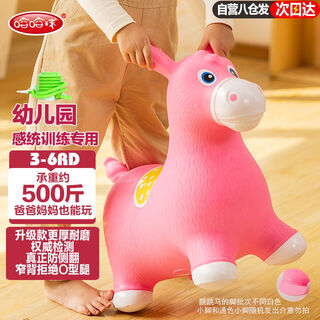 哈哈球儿童玩具跳跳马3-6岁摇马充气小皮马幼儿园感训练生日节日礼物