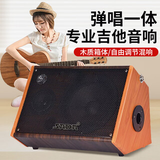 Saida guitar speaker bluetooth musical instrument audio professional playing and singing outdoor bluetooth portable street with microphone karaoke performance live broadcast 6.5-inch guitar audio