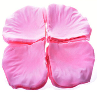 Non-woven simulated rose petals birthday proposal creative arrangement supplies wedding confession romantic decoration silk pink petals (pack of 300 pieces)