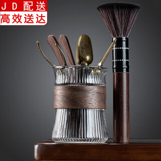 Zhengyang tea ceremony six gentlemen set home kung fu tea set accessories tea making tools tea knife tea clip brush tea needle tea drinking supplies striped bamboo ring exquisite tea ceremony + alloy accessories