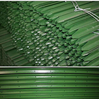 Fence pole triangular solid column extra thick pointed steel column y-shaped column iron pole 1.3 meters high * 10 pieces - thickened track steel thickened straight edge solid steel column