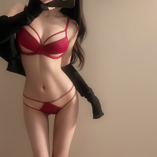 Victoria's secret 2025 new style bra sexy french thin underwear women's big breast makes smaller push up red suit 70b 32