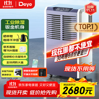 德业（Deye）工业除湿机/抽湿机 适用300平方米 别墅地下室工业商用仓库车间大功率除湿器DY-8138C