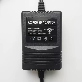 Mixer dedicated power adapter external power cord three-pin 3-hole power supply accessories transformer dual 17v black 420ma