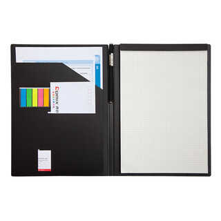 Comix compera multifunctional management book a5 loose-leaf notebook paper black c8203