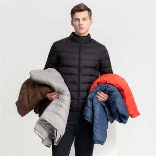 Flying in the snow autumn and winter new men's stand collar lightweight down jacket casual short duck down warm down jacket versatile