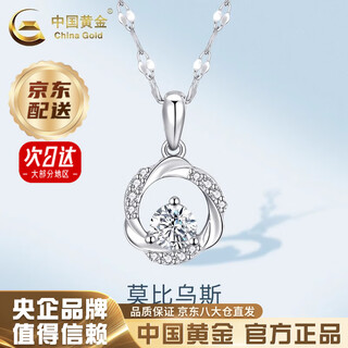 China gold pt950 möbius platinum necklace platinum pendant clavicle chain valentine's day practical birthday gift for girlfriend jingsuda möbius pendant free silver chain brand gift box
