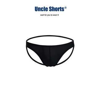 Uncle shorts sexy double thong men's underwear hollow hip lifting sports breathable mesh thin strap briefs black_sexy mesh double thong briefs xl _145-165jin jin equals 0.5 kg