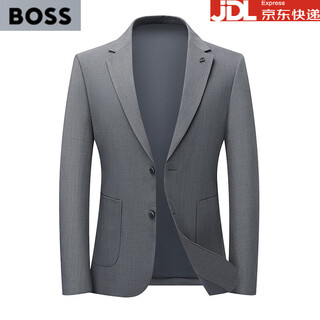 Boss spring and summer lightweight men's suit tops high-end business casual suit jackets men's single suit no ironing no. 1611 xl 180 suitable for 135-150 jin jin equals 0.5 kg