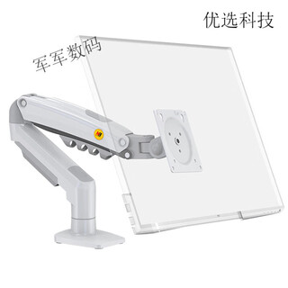 NB（ERGONOMIC）NB 炫彩系列电脑显示器支架悬臂屏幕机械臂增高架升降旋转拉伸 F80白色   17-30英寸 承重2-9kg