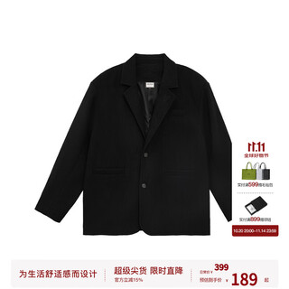 Bodydream casual suit men's textured large size jacket retro premium suit jacket/pants suit black suit xl