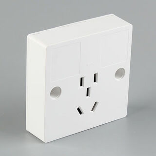 Type 86 five-hole exposed unlit socket for shared charging piles, electric vehicle charging socket, rainproof and waterproof, exposed five-hole unlit socket, 10 pieces