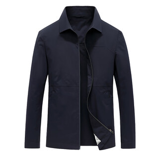 Boss young business executive jacket men's 2025 new high-end brand spring and autumn thin men's casual jacket dark blue l 175 suitable for 125-140 jin jin equals 0.5 kg