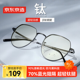 Made in tokyo, anti-blue light glasses pro 70% anti-radiation, flat light, no prescription for men and women, goggles for mobile phones and computers, ultra-light titanium