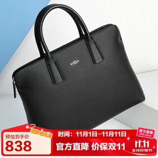 Goldlion briefcase first layer cowhide handbag business men's bag large capacity computer bag birthday gift for dad