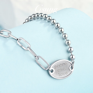 Gsung platinum ab set chain for women pt950 pure platinum necklace english brand pendant simple classic gift for wife price by gram contact before bidding