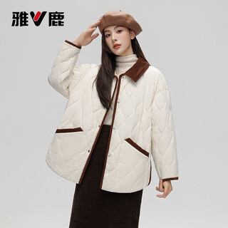 Yalu shirt style short down jacket for women winter 2025 new diamond light lapel lining duck down jacket