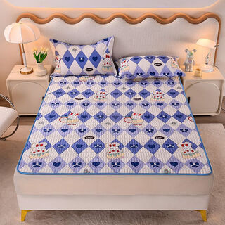 Bawang double-sided cotton waterproof diaper pad milk velvet diaper elderly baby diaper pad nursing pad mattress washable cake rabbit upgraded double-sided a cotton b velvet waterproof pad 90x200cm丨single mat