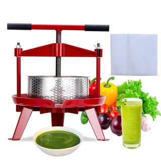 Towallmark manual fruit wine press 1.32 gallon stainless steel silver 1.32gal