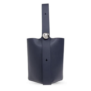 Loewe co light luxury women's medium pebble color bucket bag blue one size