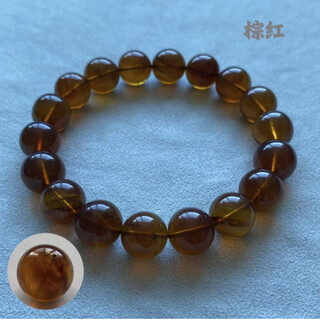 Shimei genuine natural burmese amber bracelet brown red violet single circle bracelet 4a grade 10mm bracelet