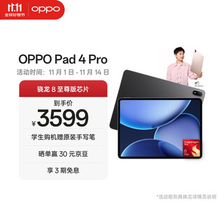 OPPO Pad 4 Pro 13.2英寸平板电脑 高通骁龙8至尊版芯片 12GB+256GB 深空灰
