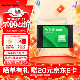 西部数据（WD） Green SSD固态硬盘 SATA3.0接口 西数绿盘 笔记本台式机硬盘 SSD固态硬盘 1TB