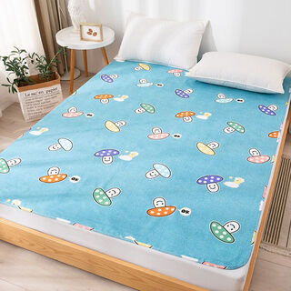 Diaper sheets, washable diaper pads, baby diaper pads, large-size four-season elderly care mats, leak-proof, four-layer thickening - waterproof diapers - colorful mushrooms, type a - urine leakage bags, 200*220cm, suitable for 2.0*2.2m beds