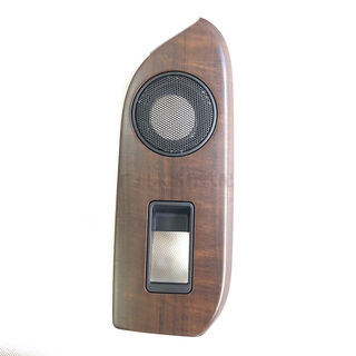 Litian is suitable for domineering lc15 prado glass lift switch panel cover car door window mahogany decorative plate cover 1013 old model left rear with hole