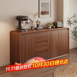 Leadtek solid wood sideboard integrated wall cabinet living room multifunctional cabinet tea cabinet wine cabinet storage cabinet kitchen storage cabinet solid wood corners thickened length 160*40*84cm