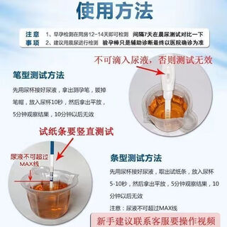 Huiyun accurate test paper pen type 1 medical grade pregnancy test stick 3 pieces + urine cup