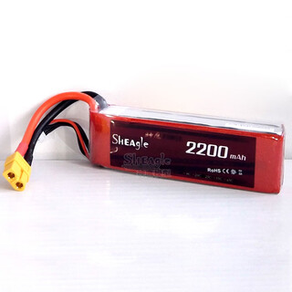 11.1V 2200MAH 25/35C遥控飞机锂电池3S固定翼航模多轴直升机 11.1V2200MAH25C赠送魔术贴扎带 XT60头