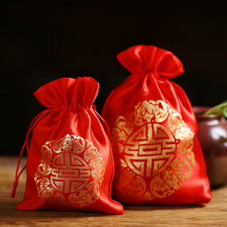 Jingtang wedding wedding candy bags fabric sugar bags wedding supplies chinese style wedding candy bags 10 large