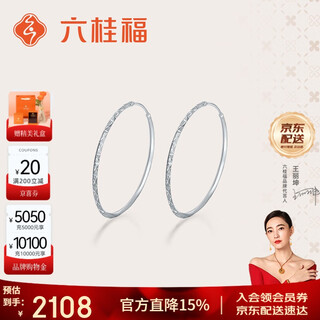 Liuguifu jewelry platinum earrings light chasing pt950 platinum earrings fashion earrings pt0200081 4.6g