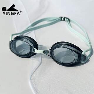 Yingfa waterproof and anti-fog high-definition small-frame swimming goggles for men and women, children's racing goggles 590 gray green 250