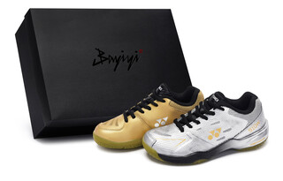 Yonex customized sneakers power cushion/power cushion series, fashionable and comfortable gift box style, non-slip and resistant, silver and gold mandarin duck 36