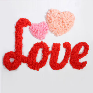 Ixjsn wedding bed decoration simulated rose fake petals wedding hand-spreading petals birthday confession proposal wedding celebration supplies champagne pink red petals 5 packs - about 500 pieces