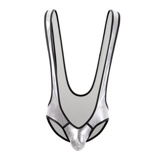 Boys sexy underwear suspenders jumpsuit transvestite lace physiological penis thong couple flirting silver l80-140jin jin equals 0.5 kg