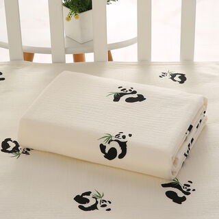 Class a pure cotton gauze baby diaper pad, waterproof, leak-proof, washable, breathable, menstrual aunt and elderly care diaper pad, 80*120 cm, two packs, more convenient for changing and washing, alphabet rabbit (four layers of gauze, skin-friendly and soft)