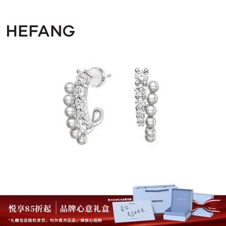 Hefang hefang jewelry bubble double-layer earrings silver earrings light luxury high-end birthday gift for girlfriend